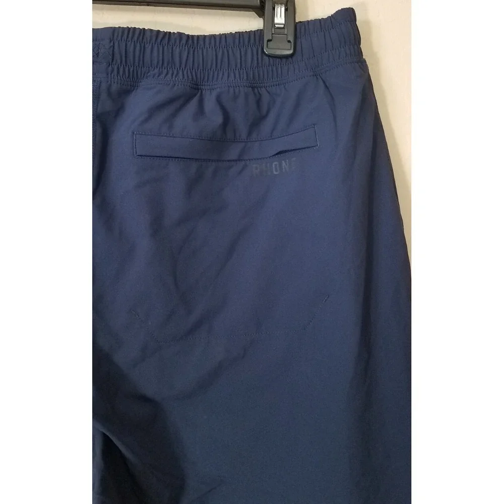 Rhone Shorts Peleton Men Large Versatility Athletic Unlined Stretch‎ Navy Blue